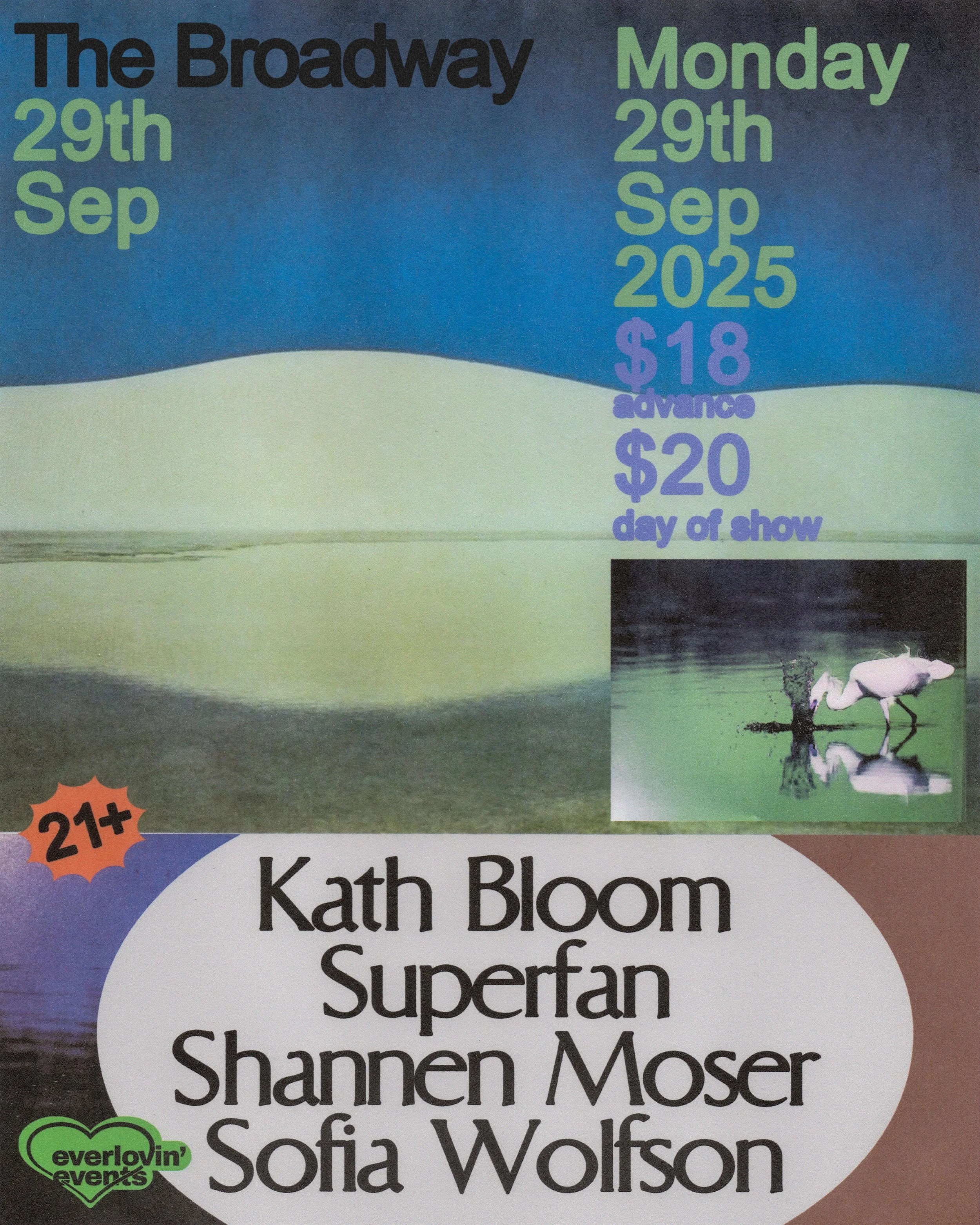 Kath Bloom w/ Superfan, Shannen Moser + Sofia Wolfson — The Broadway